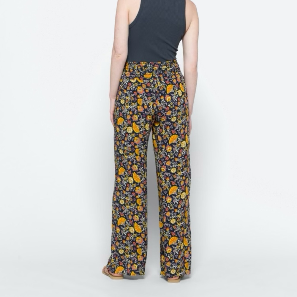 🍊 ONE5ONE Printed wide leg pant• Size Small